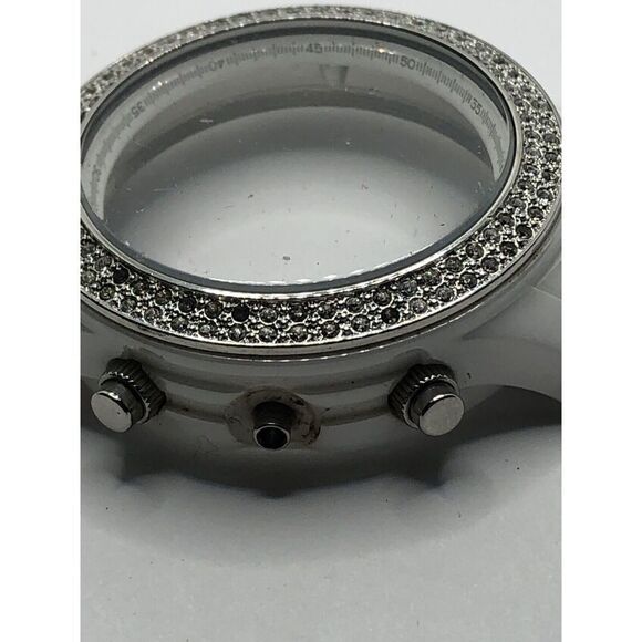 Michael Kors Watch Parts Case Only 40mm White Ceramic W/Crystal GY365 - Picture 4 of 9
